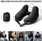 Sunany Neck Pillow for Travel Inflatable Airplane Pillow Comfortably Supports - Image 4