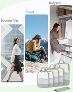 ECOHUB 6 Set Compression Packing Cubes, Lightweight Vacation Travel Essentials - Image 5