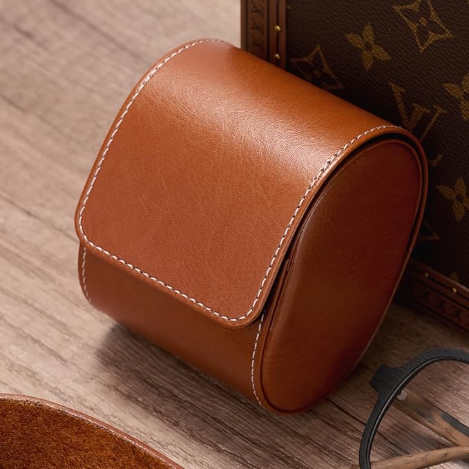 Oirlv Luxury Leather Watch Storage Box Travel Single Watch Case Watch Gift Box - Image 7