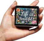 Cute and Portable Metal Pill Organizer – 8 Compartments, Elegant Chrome Finish - Image 3