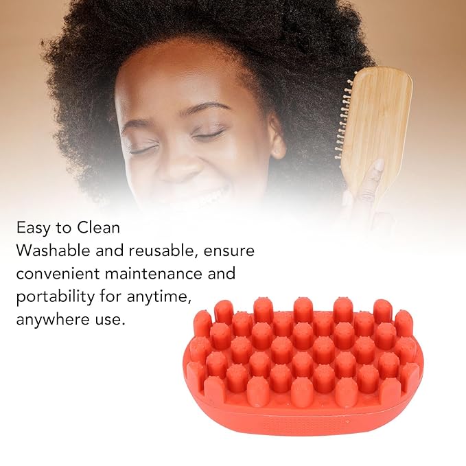 Curling Twisted Hair Brush Styling Brush, Afro Braid Dreadlocks Comb for Men and Women, Styling Brushs for Curly Hair (Red)