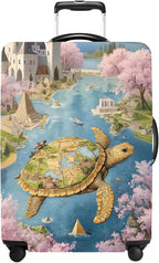 Turtle Luggage Cover Washable Suitcase Protector Anti-Scratch, Stretchable Fit by THISFIND