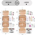 Travel Hanging Toiletry Bag for Women, Holds Full-Size Shampoo, - Image 2