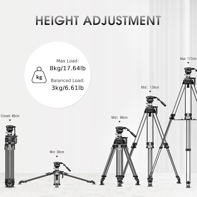 Heavy Duty Carbon Fiber Tripod - Image 6