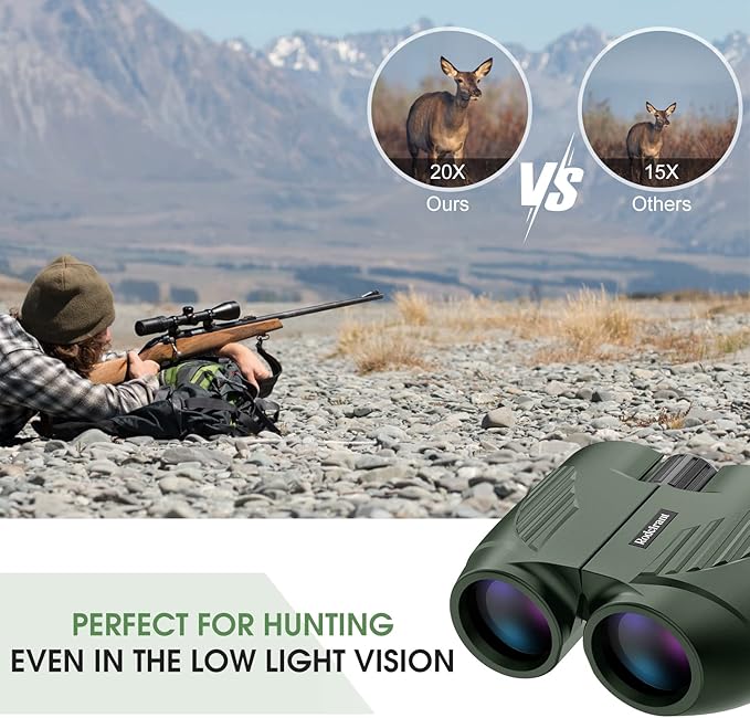 20X25 Compact Binoculars for Adults and Kids, Large Eyepiece Waterproof - Image 5
