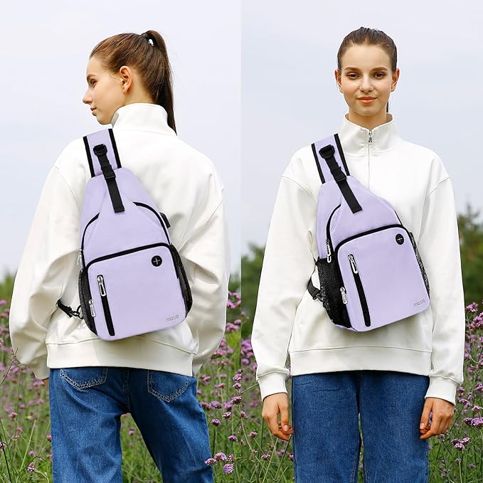 MOSISO Sling Backpack Bag, Crossbody Shoulder Bag Travel Hiking Daypack Chest - Image 6