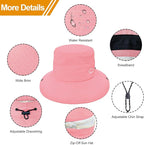 Sun Hats for Women Bucket Hat UV Protection Fishing Hat Wide Brim Safari Hats 2 - Image 6