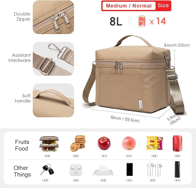 NOL Natural Organic Lifestyle Insulated Lunch Bags - Image 2