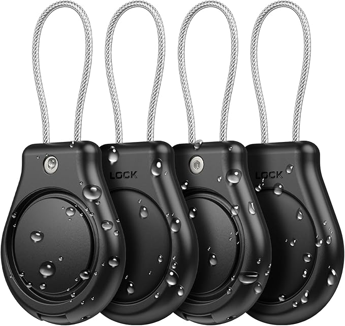 Waterproof AirTag Keychain Holder, Air tag Lock Case by Pautas