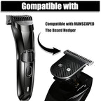 Premium Stainless Steel T Blade Replacement for MANSCAPED The Beard Hedger Replacement SkinSafe Trimmer Blade for Precision Facial Hair Trimming (Black-1)