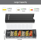 Metal Weekly Pill Organizer, Serfeymi Aluminum Daily Pill Box, 7 Day Pill Case - Image 6