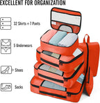 Veken 8 Set Packing Cubes for Travel Essentials, Suitcase Organizer Bags in 4 - Image 5