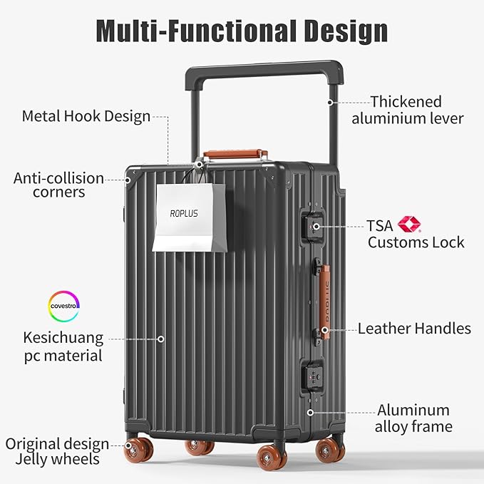 Aluminium Frame Carry on Luggage - Image 2