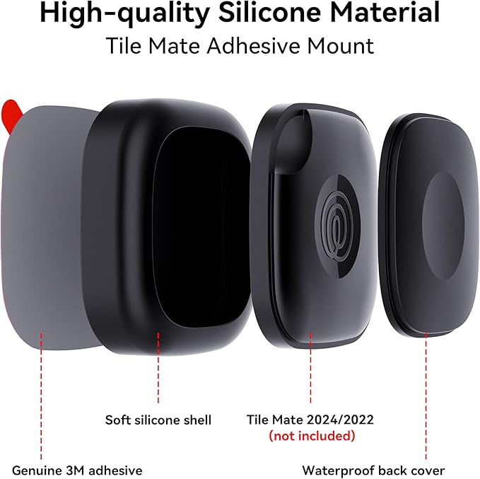 4 Pack for Tile Life360 Mate 2024/2022 Bluetooth Tracker Adhesive Mount - Image 4