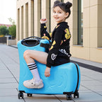 N-A Kids Ride On Suitcase with Wheels, Scooter Luggage - Image 7