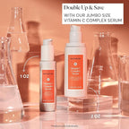 Naturium Vitamin C Complex Face Serum Jumbo, Anti-Aging Facial Treatment with Hyaluronic Acid & Vitamin E, 2 oz