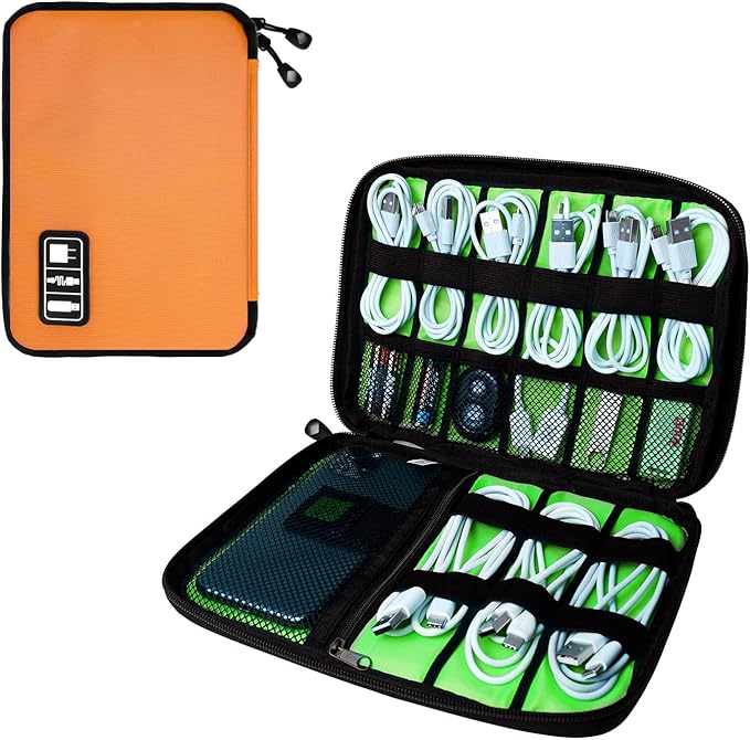 Electronics Travel Organizer, Portable Waterproof Electronic Travel Storage Bag by Lcsmaokin