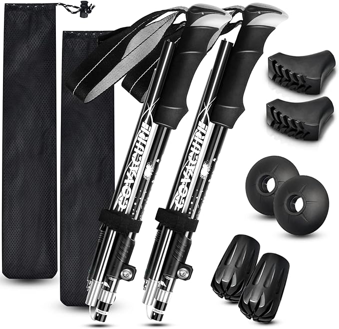 Covacure Hiking Poles Collapsible Trekking Poles by covacure
