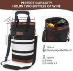 2-Bottle Insulated Wine Carrier Tote - Image 2