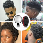 3 Pcs Afro Twist Upgrade Set: Hair Sponge Double-sided and 2 Twist Comb, Curl Sponge Hair Brush for Women Men Barber Personal Styling