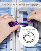 Teskyer Luggage Tags, 3 Pack Premium PU Leather Luggage Tags Privacy Protection - Image 5
