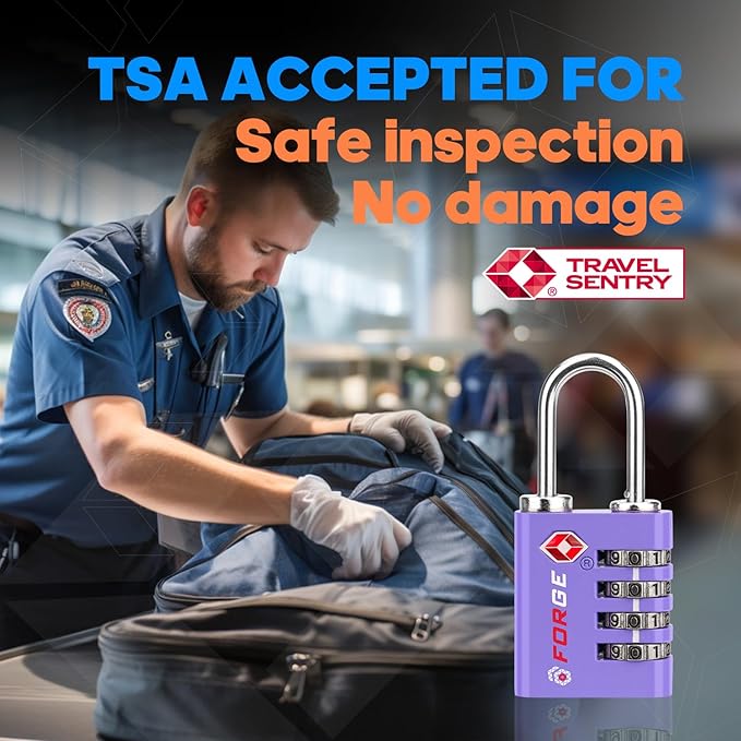 Forge Dual-Opening: Key or Combination Access Lock, TSA Approved Locks - Image 2