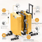 Krute Luggage 24 Inch Aluminum Frame Zipperless Suitcase - Image 4