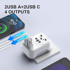 World to US Canada Travel Plug Adapter, Europe/China/Japan/Australia/UK to USA - Image 4