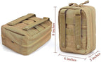 EMT Pouch MOLLE Ifak Pouch Tactical MOLLE Medical First Aid Kit Utility Pouch - Image 5
