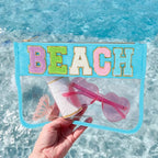 DYSHAYEN Chenille Letter Clear Zipper Pouch - Image 4