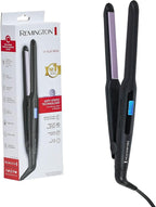 Remington 1/2" Flat Iron, Hair Straightener with Anti-Static Technology, 15-Second Heat Up & 60 Minute Auto Shut Off, 30% Longer Ceramic Floating Plates, Titanium + Ceramic Coating