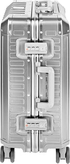 X2 All Aluminum Luggage Suitcase 3 Sizes TSA Lock Carry On Silver - Image 3