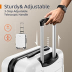 SHOWKOO Luggage Sets Expandable PC+ABS Durable Suitcase Sets Double Wheels TSA - Image 6