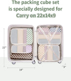 Narwey 6 Set Compression Packing Cubes - Image 2