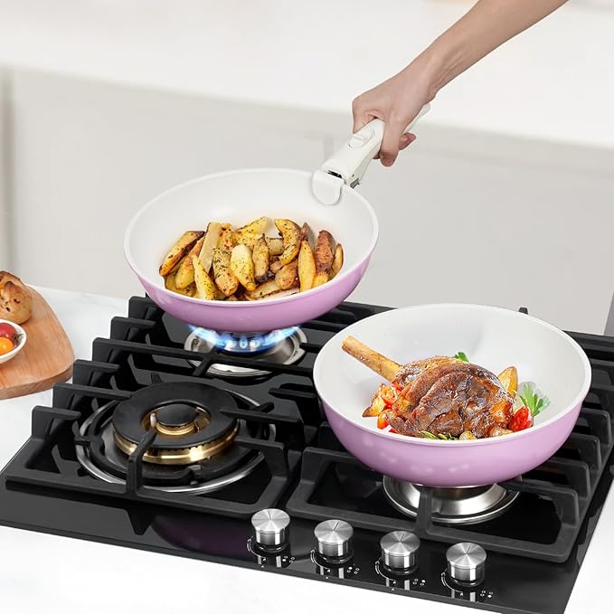 15Pcs Pots and Pans Set Non Stick, Cookware Sets - Image 6