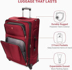 SwissGear Sion Softside Expandable Luggage, Checked-Large 29-Inch - Image 4