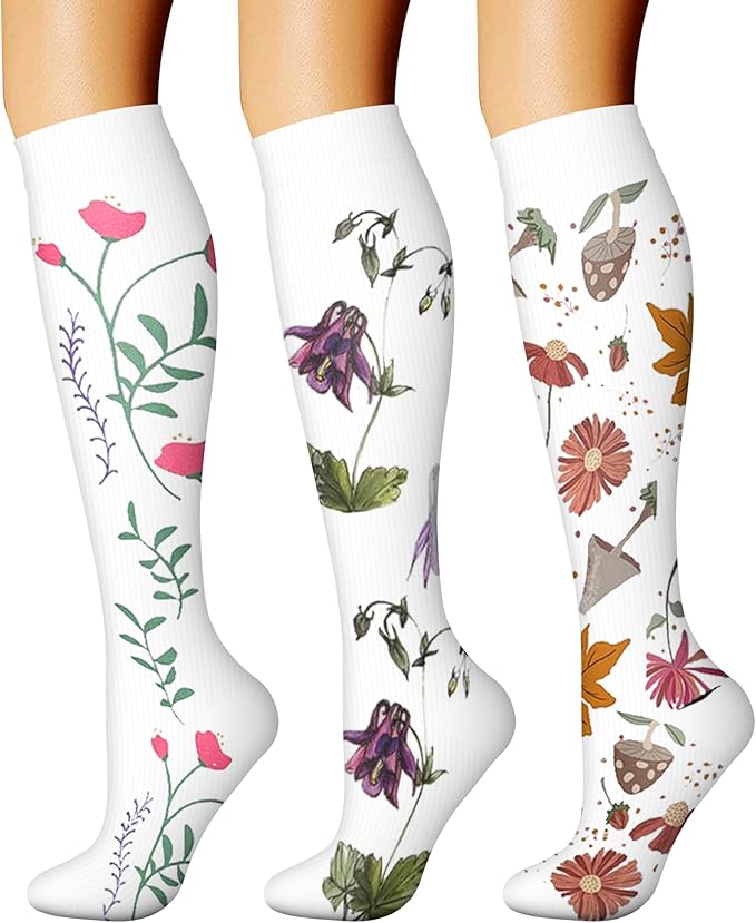 CHARMKING Compression Socks for Women & Men Circulation 15-20 mmHg is Best by CHARMKING