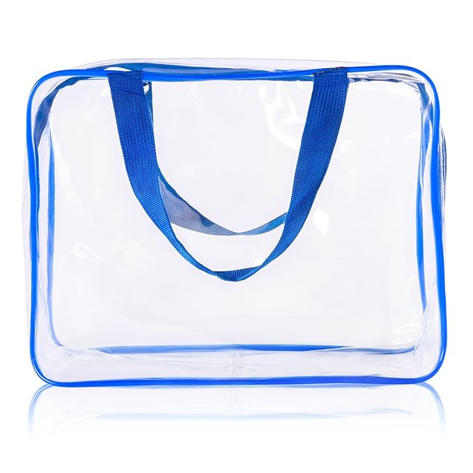 3Pcs Crystal Clear PVC Travel Toiletry Bag Kit - Image 8