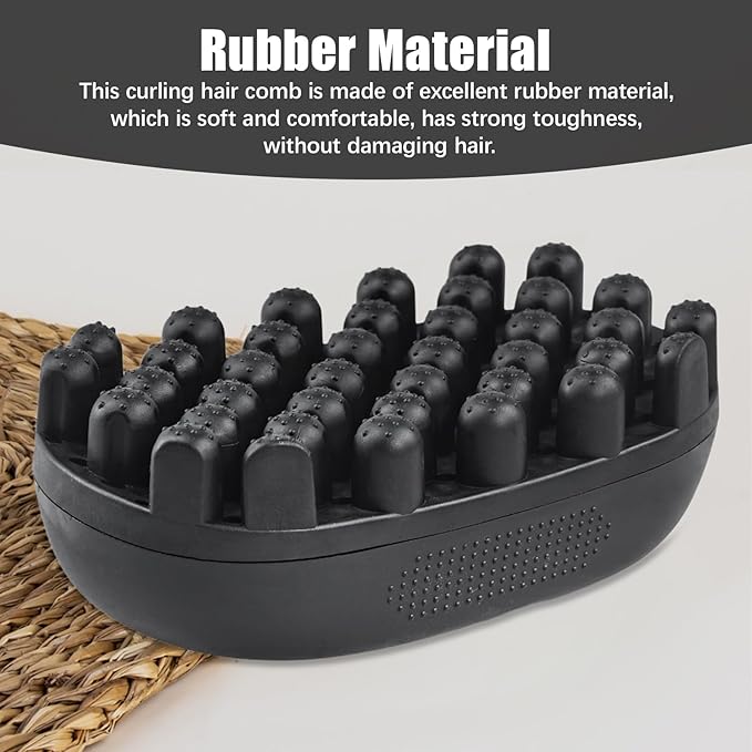 Curling Twisted Hair Brush, 2pcs Twist Styler Brush Washable Hair Sponge Brush Afro Braid Dreadlocks Comb for Home and Salon Use Black