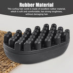 Curling Twisted Hair Brush, 2pcs Twist Styler Brush Washable Hair Sponge Brush Afro Braid Dreadlocks Comb for Home and Salon Use Black