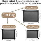 20 Pieces Mesh pouch, Mesh Makeup Bag Portable Makeup Pouch Travel Toiletry Bag - Image 2
