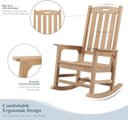 Psilvam Oversized Outdoor Rocking Chair, - Image 5
