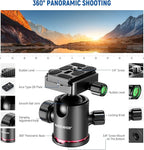 NEEWER Upgraded 80.7" Carbon Fiber Camera Tripod Monopod - Image 8