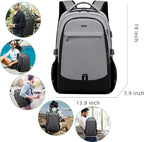 DUSLANG 17 Inch Travel Laptop Backpack Water Resistant College Backpack - Image 7
