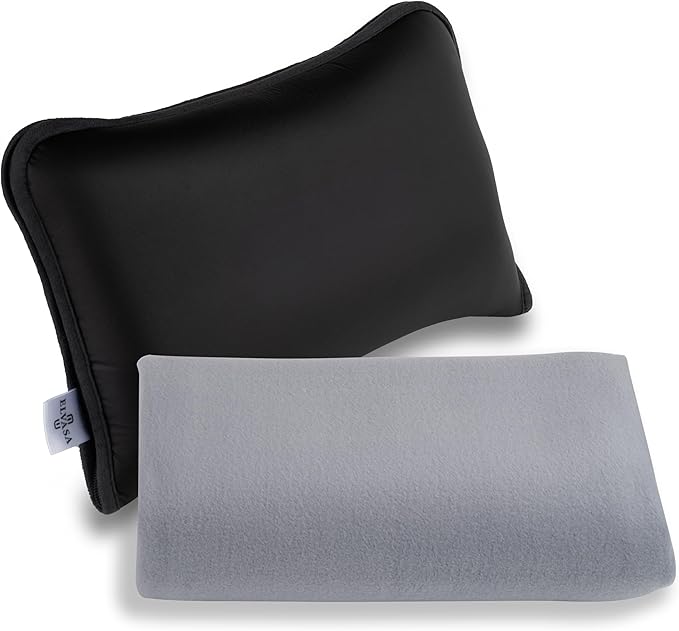 Elvasa Travel Blanket and Pillow Set – Compact Lightweight Throw by Unknown