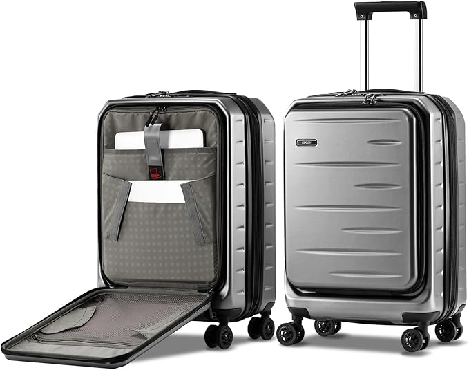 Expandable Carry On Luggage Airline Approved, 20 Inch Lightweight ABS+PC Hard by CENSIEN
