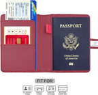 Melsbrinna Premium Leather Passport Holder Covers Case, Waterproof Rfid - Image 2