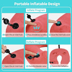2 Pack Inflatable Travel Neck Pillows - Image 3