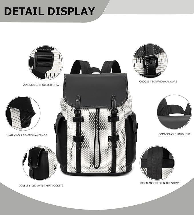 KingTo Laptop Backpack for Men Luxury Anti-Theft Travel Backpack Casual - Image 5