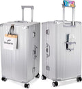 feilario 30in Super Large Captain Aluminum Frame Hardside Spinner Wheels Luggage by feilario